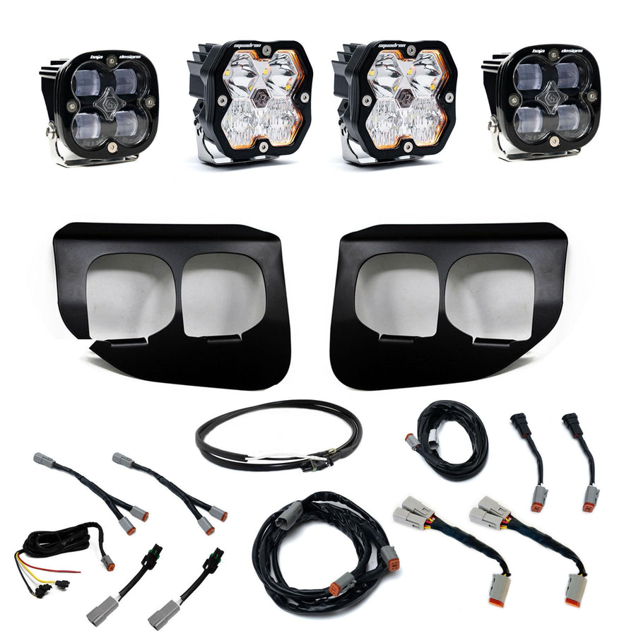 2020-2022 Ford Super Duty Dual Fog Pocket Kit Squadron 2.0 SAE/Sport DC W/Upfitter