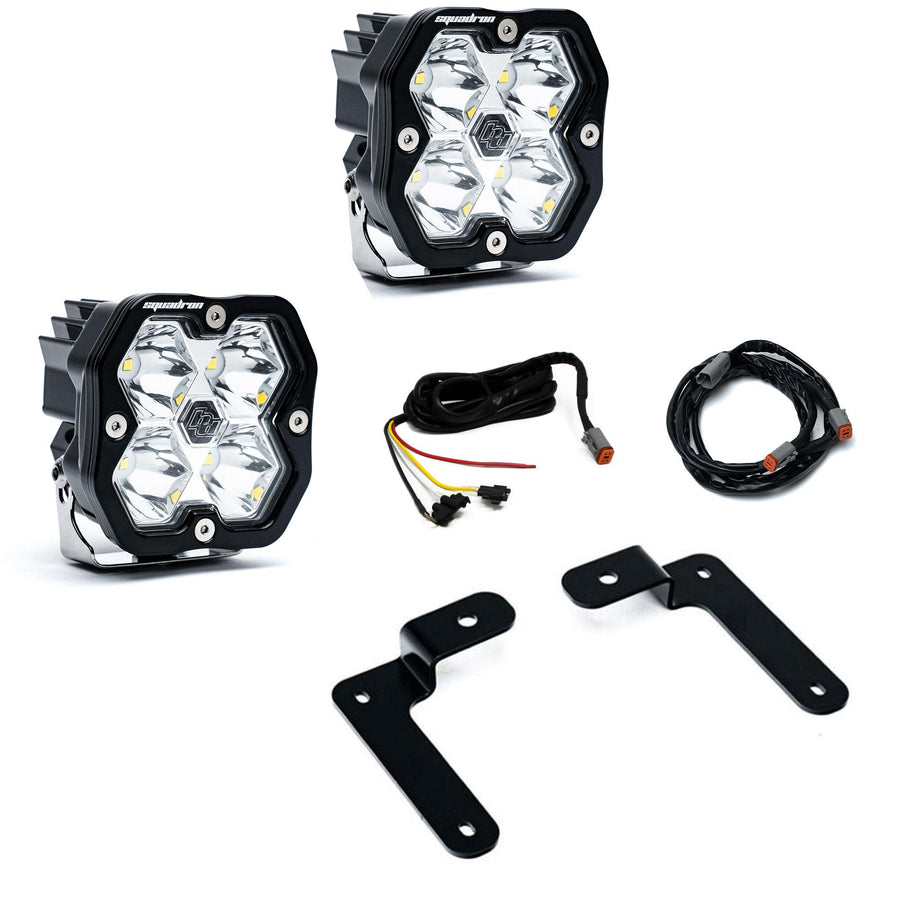 2018-2026 Jeep JL/JT 20-26 Gladiator A-Pillar Sportsmen Kit W/Upfitter Squadron Sport 2.0 Clear Spot