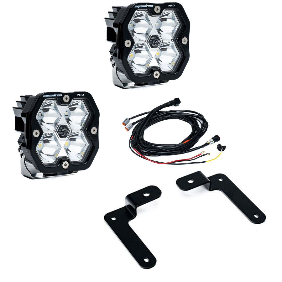 2018-2025 Jeep JL/JT (18-26) A-Pillar Kit Squadron Pro 2.0 Clear Spot