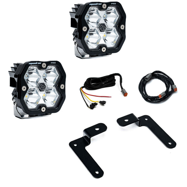 2018-2026 Jeep JL/JT 20-26 Gladiator A-Pillar Pro Kit W/Upfitter Squadron Pro 2.0 Clear Spot