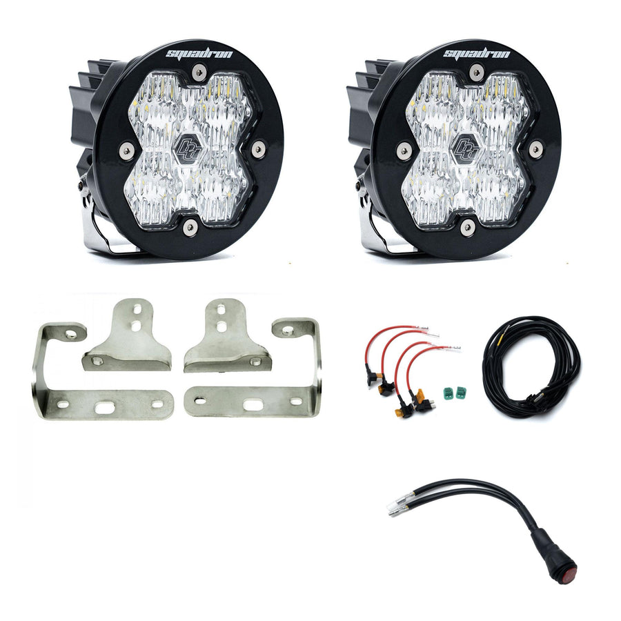2018-2026 Jeep JL/JT 20-26 Gladiator Fog Pocket Kit Squadron-R Sport 2.0 Clear WC