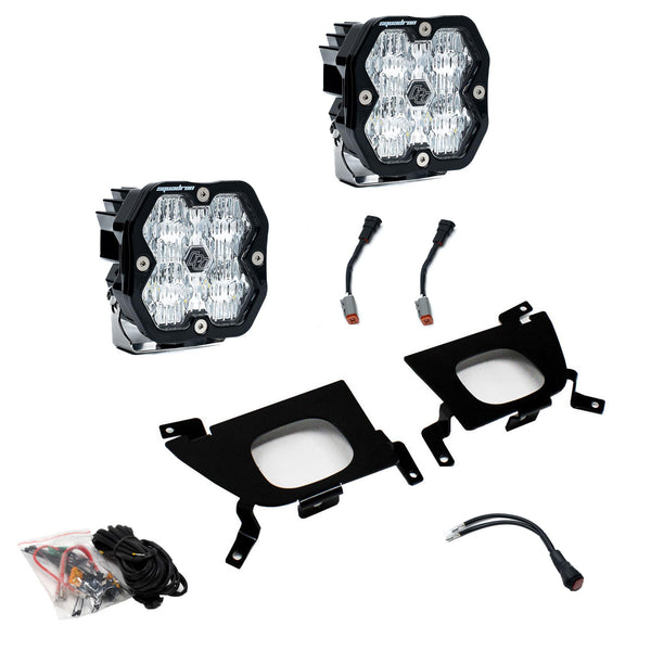 2019-2022 Chevy 1500 20-22 2500/3500 Fog Pocket Kit Squadron Sport 2.0 Clear WC