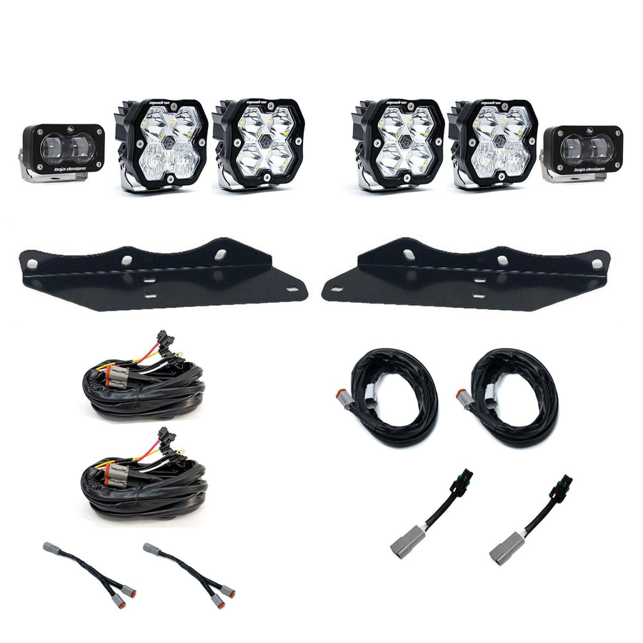 2017-2020 Ford Raptor Fog Pocket Kit Sportsman Squadron SAE 2.0/S2 Clear SAE Fog