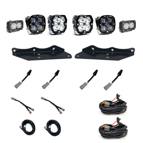 Ford Raptor (17-20) Squadron 2.0 Sport Spot Clear Squadron 1.0 SAE Clear S2 Sport W/C Clear Fog Pocket Kit.