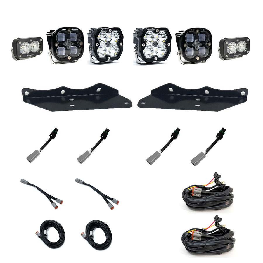 Ford Raptor (17-20) Squadron 2.0 Sport Spot Clear Squadron 1.0 SAE Clear S2 Sport W/C Clear Fog Pocket Kit.
