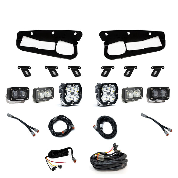Ford Bronco (21-26) S2 SAE Clear S2 Sport D/C Clear Squadron 2.0 Sport Clear Spot Steel Bumper W/ Upfitter
