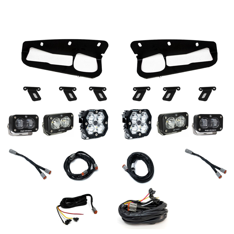 Ford Bronco (21-26) S2 SAE Clear S2 Pro D/C Clear Squadron 2.0 Pro Spot Clear FPK Steel Bumper W/ Upfitter