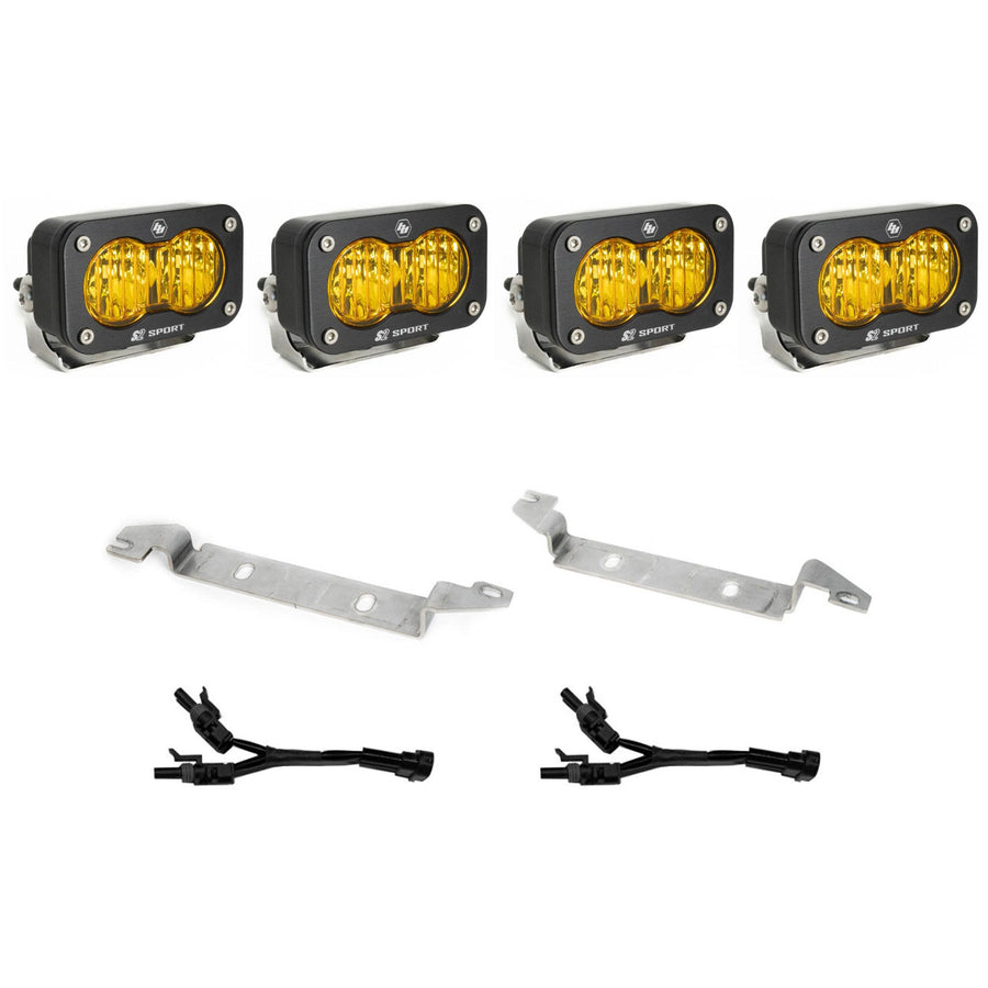 S2 Sport OEM Fog Light Replacement Kit - 2025-2026 Toyota 4Runner Non-TRD Pro (Baja Amber)