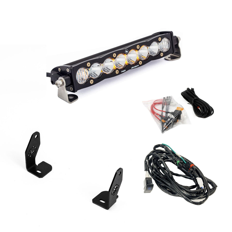 S8 10" Light Bar Hood Mount Kit - Polaris 2025 RZR Pro-R; Pro-S; Pro-XP Clear