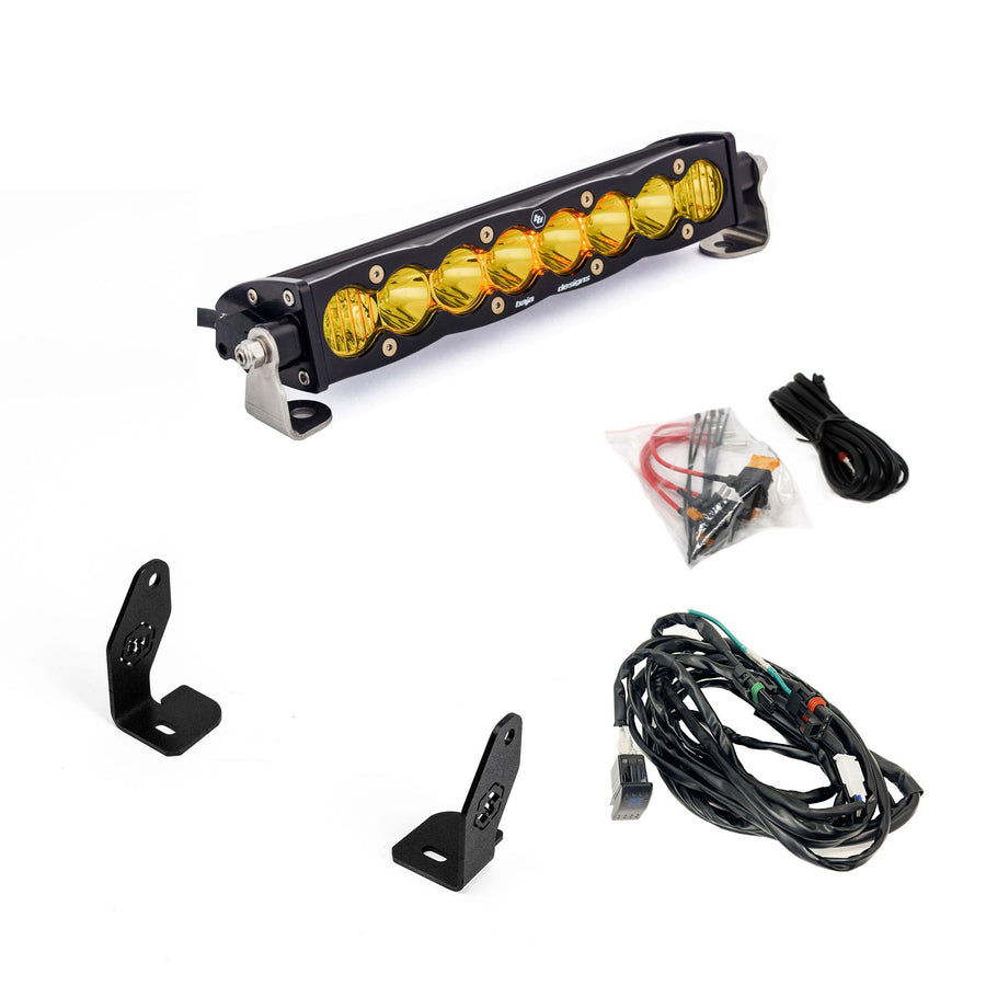 S8 10" Light Bar Hood Mount Kit - Polaris 2025 RZR Pro-R; Pro-S; Pro-XP Baja Amber
