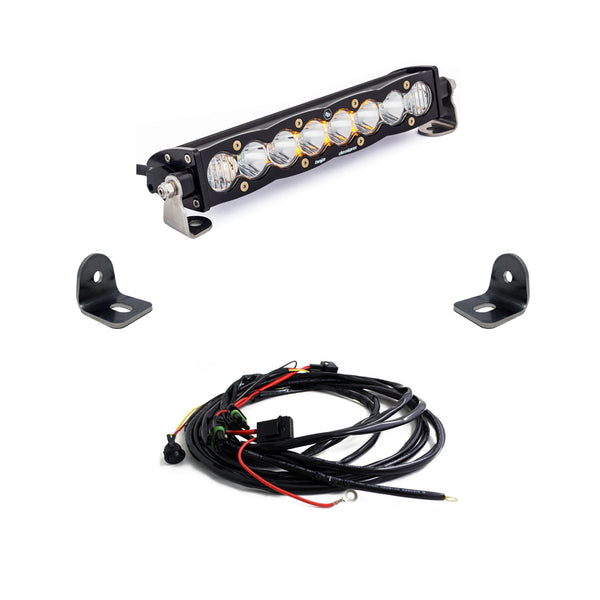 S8 10 Inch Hood Mount Kit - '19-21 RZR XP Turbo; '18-21 RZR Turbo S (Driving/Combo Clear)