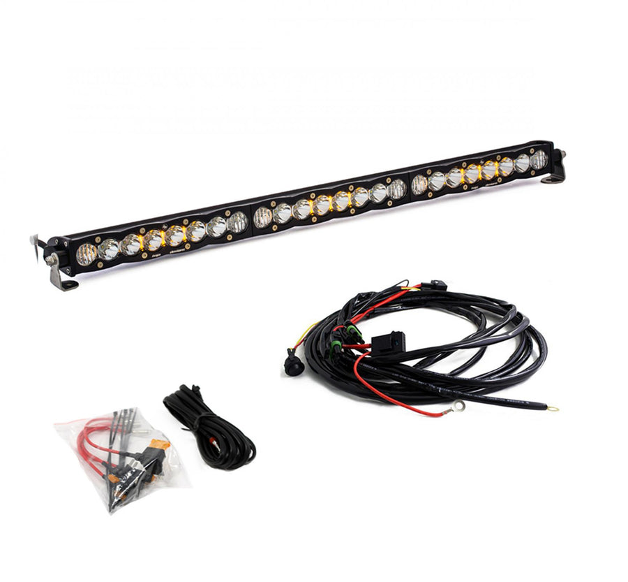 S8 30 Inch Roof Mount Kit - '16-21 RZR Turbo/S; '15-21 RZR 900; '14-21 RZR XP 1000 (Driving/Combo Clear)