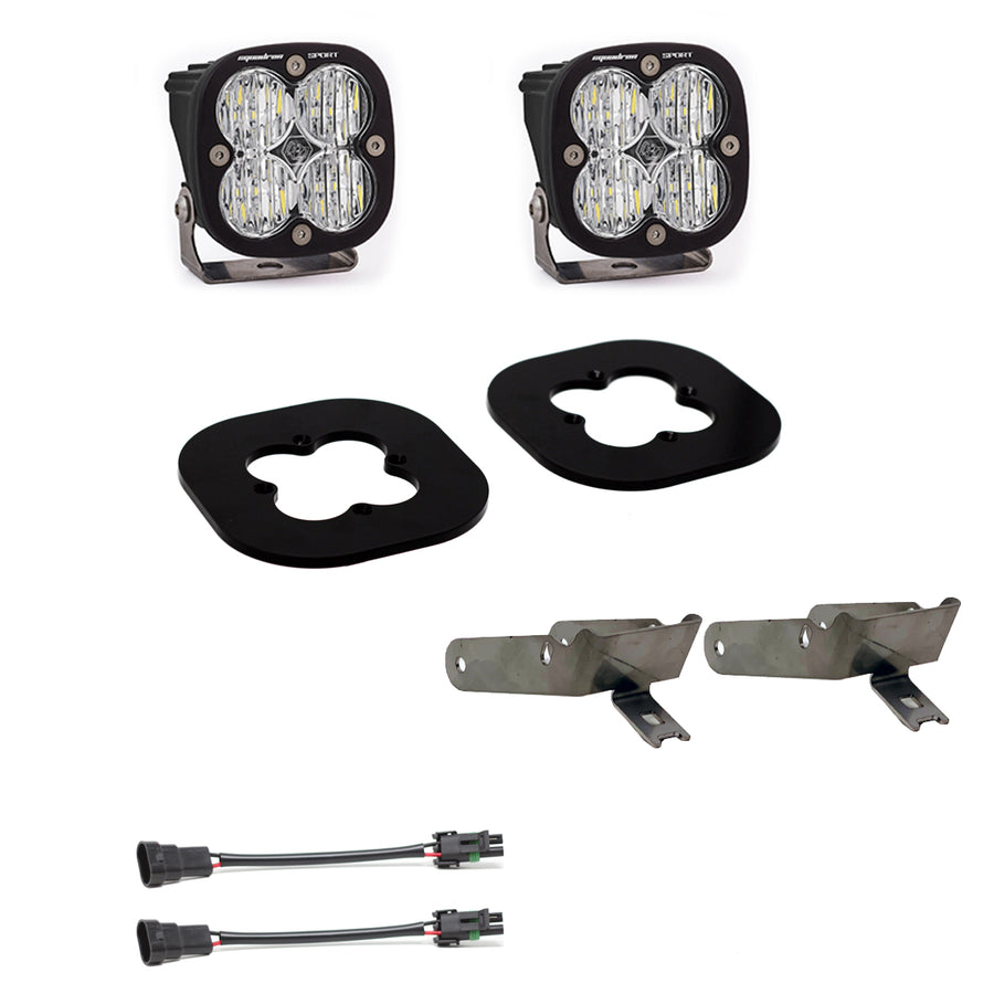 Squadron Pro Fog Pocket Kit - '11-16 F-250/350 Super Duty (Wide Cornering; Clear)