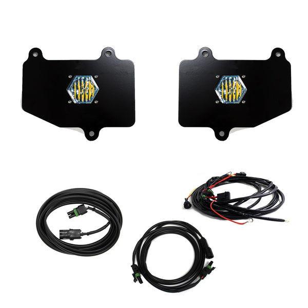 S1 Dual Reverse Kit - '20-26 Gladiator; W/ OE Bumper (Wide Cornering; Clear; Toggle Wiring)