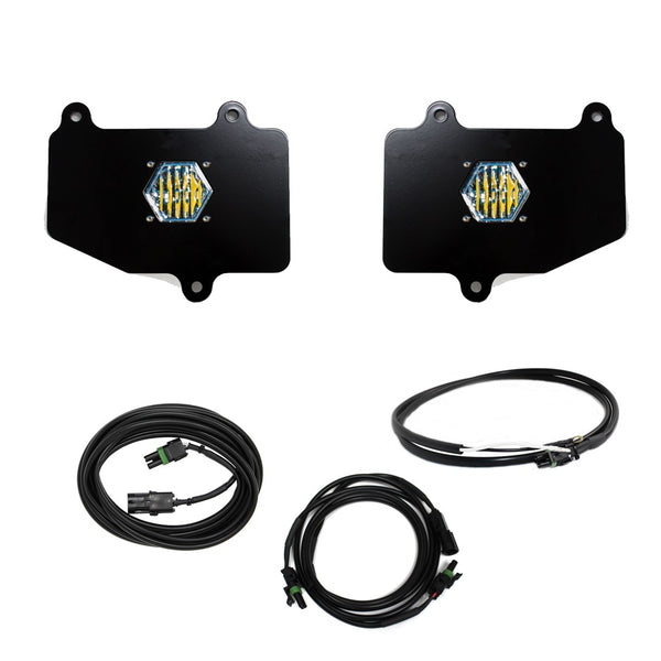 S1 Dual Reverse Kit - '20-26 Gladiator; W/ OE Bumper (Wide Cornering; Clear; Upfitter Wiring)