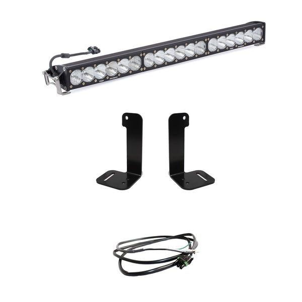OnX6+ 30 Inch Bumper Kit - '20-26 Gladiator / '18-26 Wrangler JL; W/ OE Plastic Bumper (Driving/Combo; Clear; Upfitter Wiring)