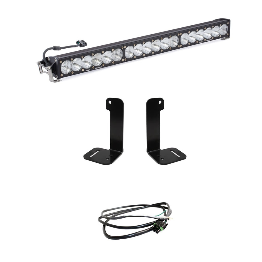 OnX6+ 30 Inch Bumper Kit - '20-26 Gladiator / '18-26 Wrangler JL; W/ OE Plastic Bumper (Driving/Combo; Clear; Upfitter Wiring)