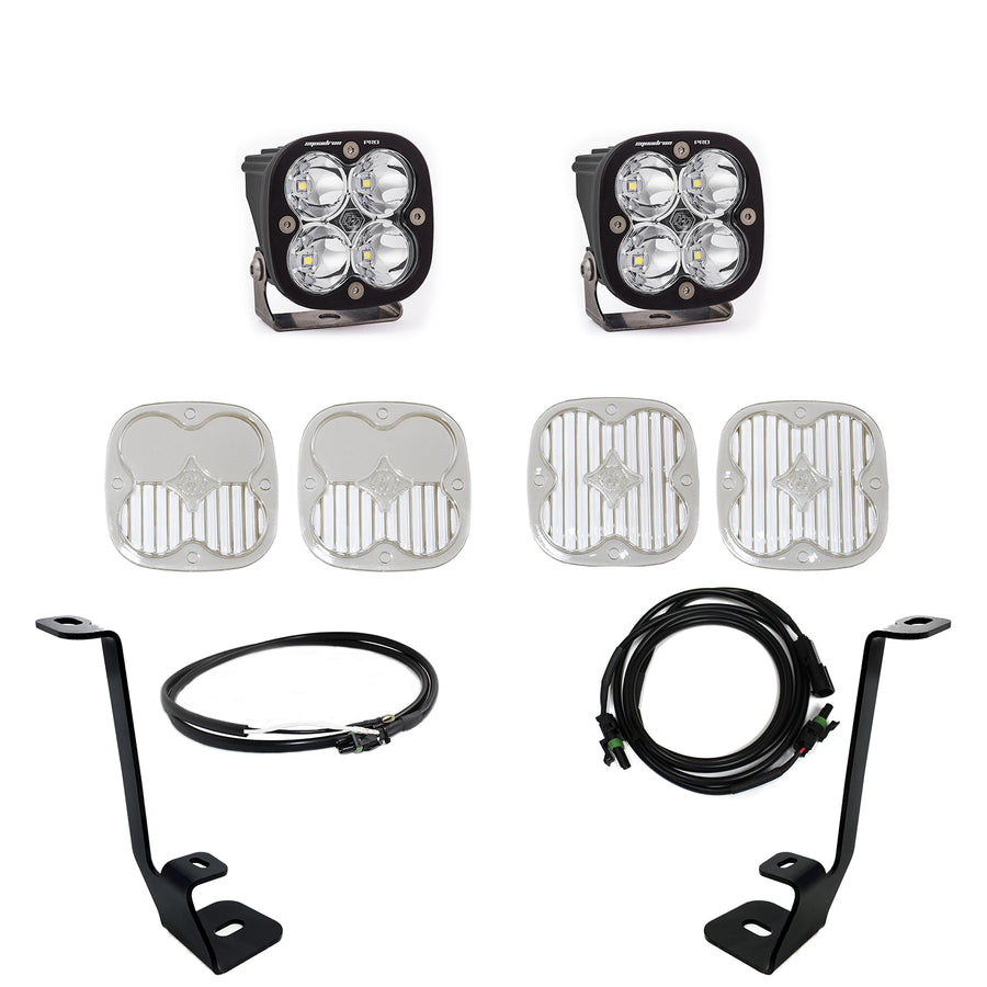 Squadron Pro A-Pillar Kit - '21-23 F-150 (Spot; Clear; Upfitter Wiring)