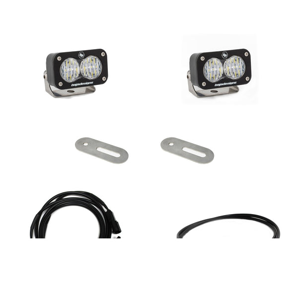 S2 Sport Dual Reverse Light Kit - '17-22 F-250 Super Duty; '17-22 F-350 Super Duty (Light Pattern: Wide Cornering; Color: Clear; Wiring Type: Upfitter)