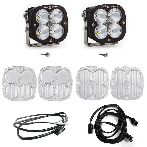 XL Sport A-Pillar Kit - '21-26 Bronco; '22-26 Bronco Raptor (Spot; Clear; Upfitter Wiring)