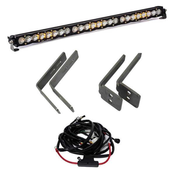 S8 30 Inch Grille Upper Light Kit - '11-16 F-250/350 Super Duty (Driving/Combo; Clear)