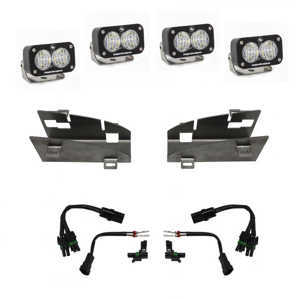 S2 Sport Dual Fog Pocket Kit - '19-24 1500 Rebel; '19-24 1500 Rebel; '21-24 1500 TRX (Driving/Combo; Clear)
