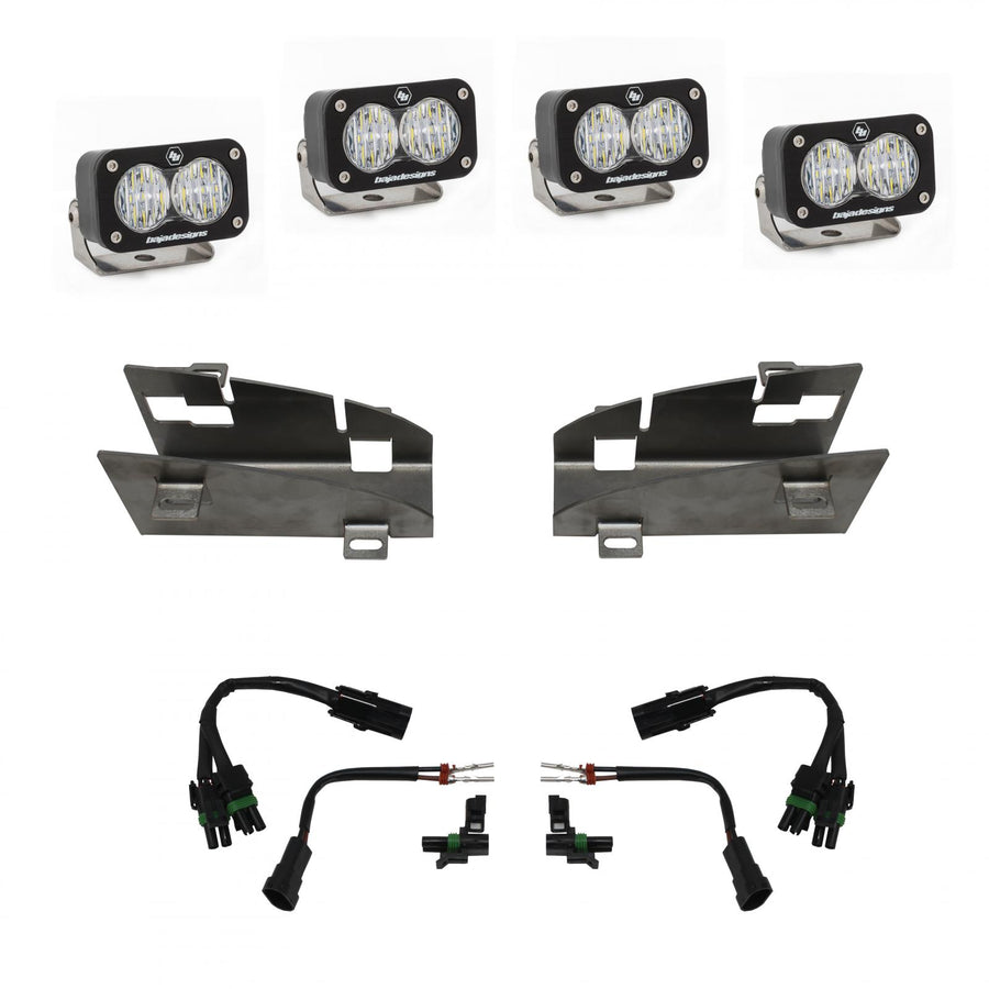 S2 Sport Dual Fog Pocket Kit - '19-24 1500 Rebel; '19-24 1500 Rebel; '21-24 1500 TRX (Driving/Combo; Clear)