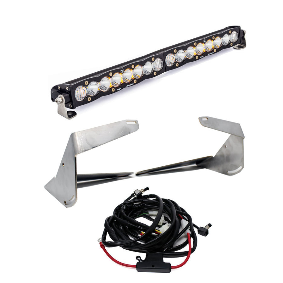 S8 30 Inch Grille Lower Kit - '19-26 2500/3500 (Driving/Combo; Clear)