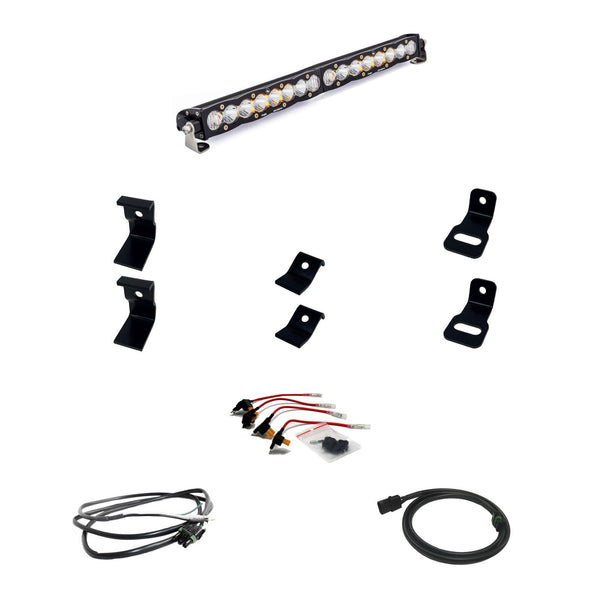 S8 20 Inch Grille Kit - '19-24 1500 Rebel; '21-24 1500 TRX (Driving/Combo; Clear)