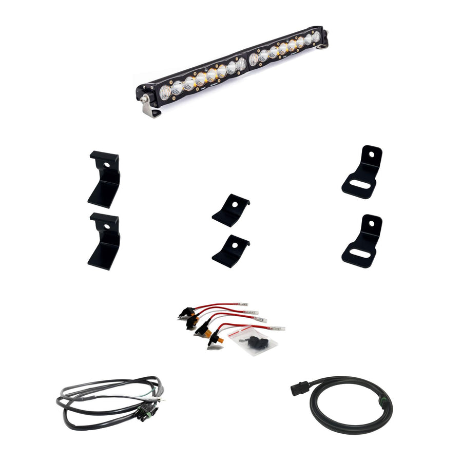 S8 20 Inch Grille Kit - '19-24 1500 Rebel; '21-24 1500 TRX (Driving/Combo; Clear)