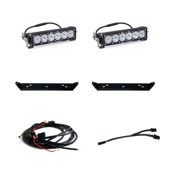 OnX6+ 10 Inch Dual Behind Grille Kit - '21-26 F-150 Raptor '24-26 Raptor 37/R (Driving/Combo; Clear)