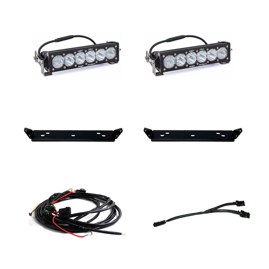OnX6+ 10 Inch Dual Behind Grille Kit - '21-26 F-150 Raptor '24-26 Raptor 37/R (Driving/Combo; Clear)