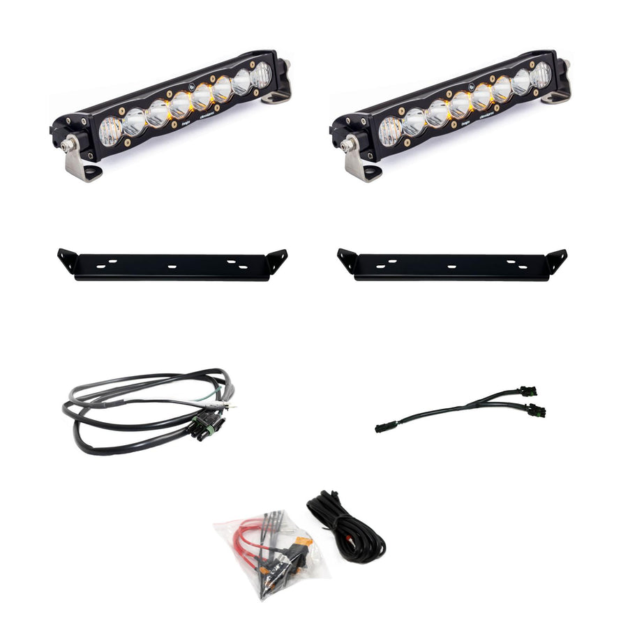 S8 10 Inch Dual Behind Grille Kit - '21-26 F-150 Raptor '24-26 Raptor 37/R (Driving/Combo; Clear)