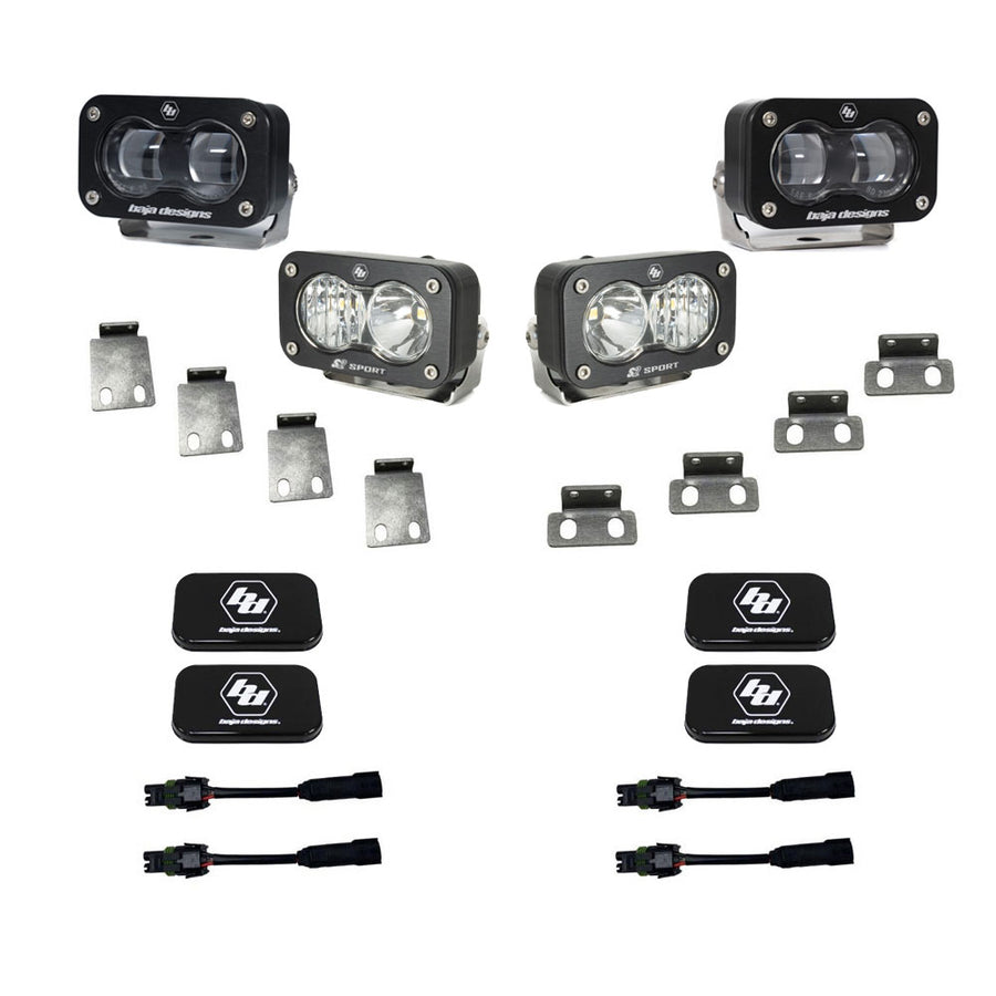 S2 SAE/S2 Sport Fog Pocket Kits - Ford '21-26 F-150 Raptor '23-26 Bronco Raptor '24-26 F-150 Raptor 37/R