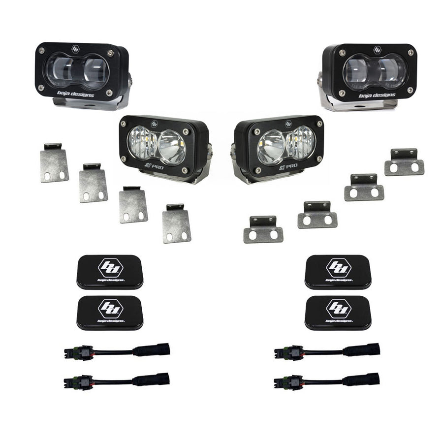 S2 SAE/S2 Pro Fog Pocket Kits - Ford '21-26 F-150 Raptor '23-26 Bronco Raptor '24-26 F-150 Raptor 37/R