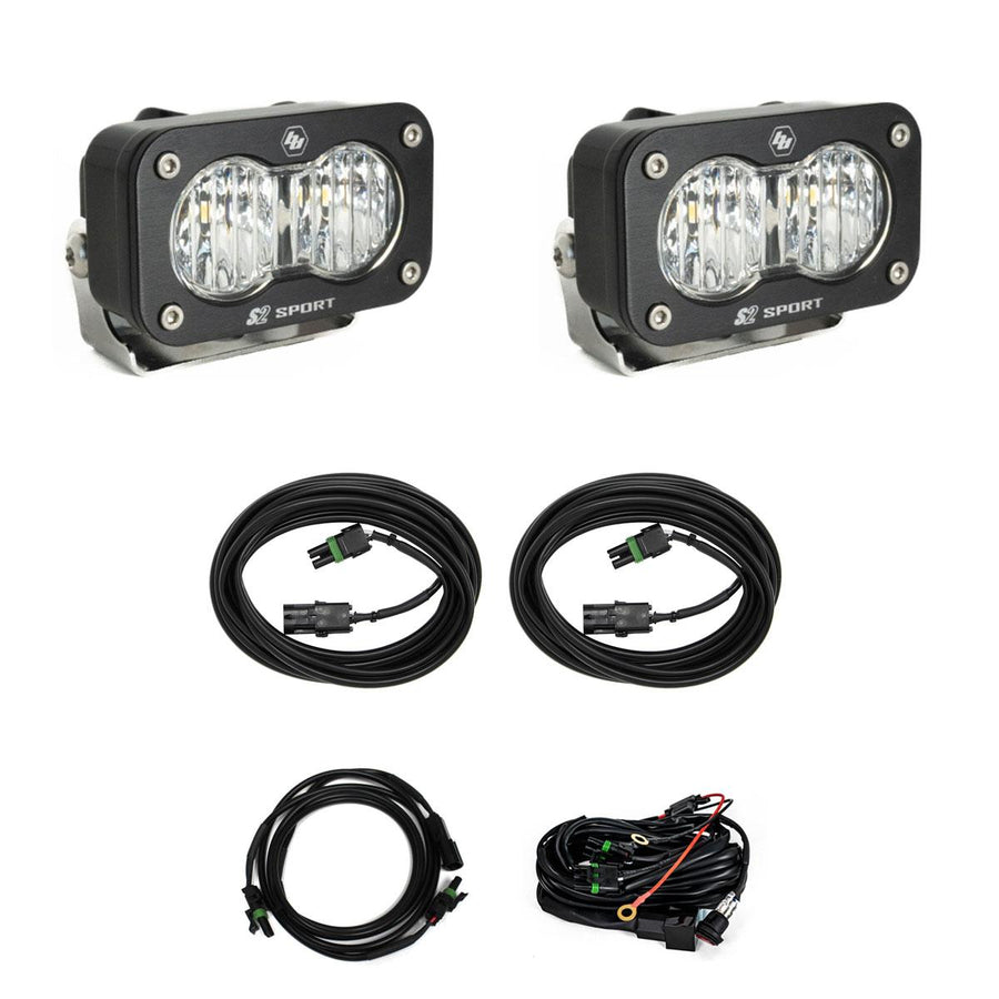 S2 Sport W/C Reverse Kit (Wide Cornering; Clear; Toggle Wiring)