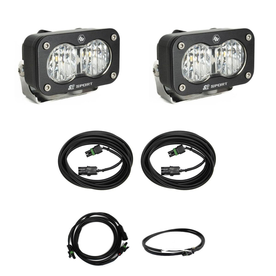 S2 Sport W/C Reverse Kit W/ Upfitter (Wide Cornering; Clear; Upfitter Wiring)