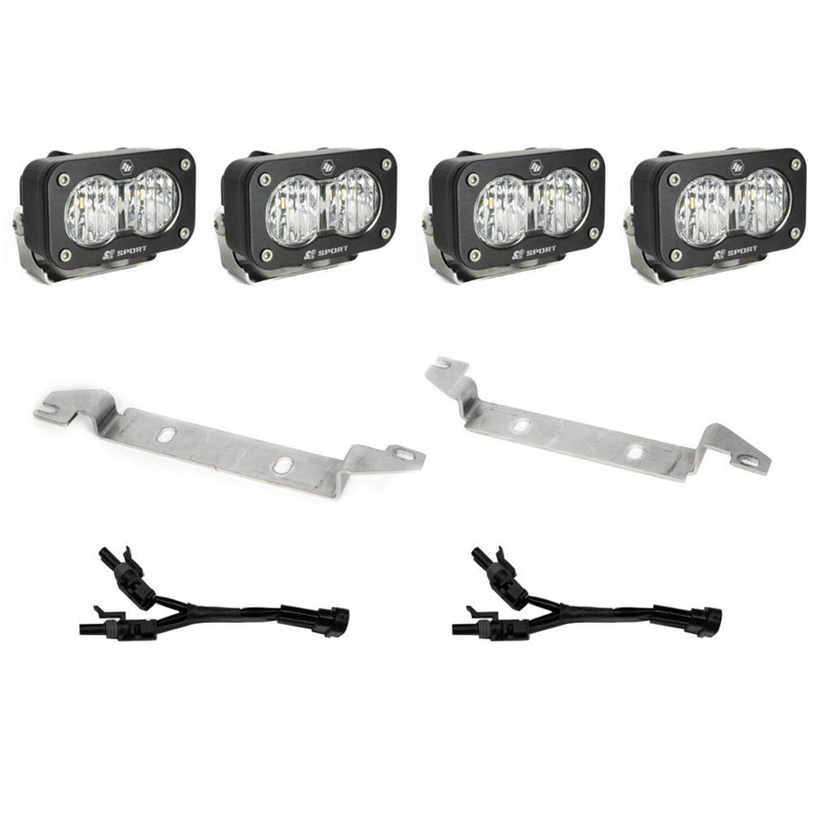 S2 Sport Dual Fog Pocket Light Kit - 2024-2026 Tacoma (Wide Cornering; Clear)