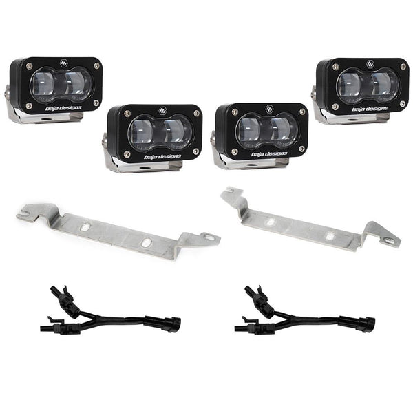 S2 SAE OEM Fog Light Replacement Kit - 2024-2026 Toyota Tacoma (SAE Spot; Clear)
