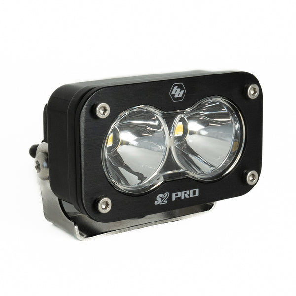 S2 Pro Black LED Light Pod (Spot; Clear)