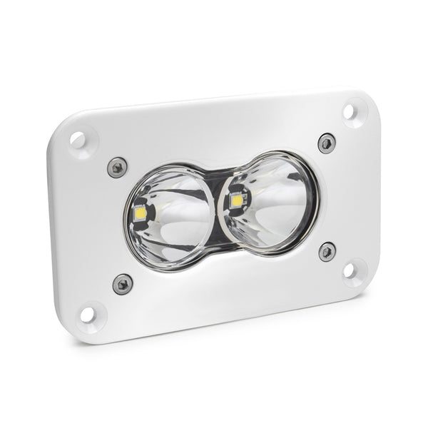 S2 Pro White Flush Mount LED Light Pod (Spot; Clear)