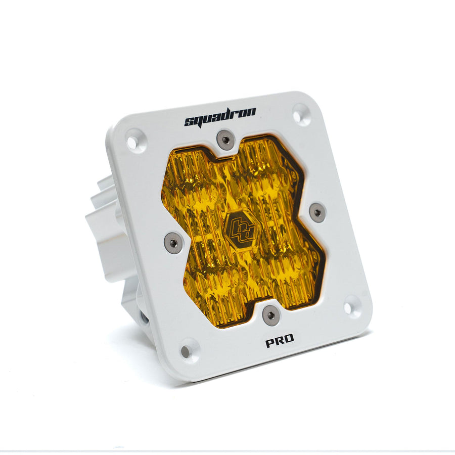 Squadron 2.0 Pro White Flush Mount LED Wide Cornering Baja Amber