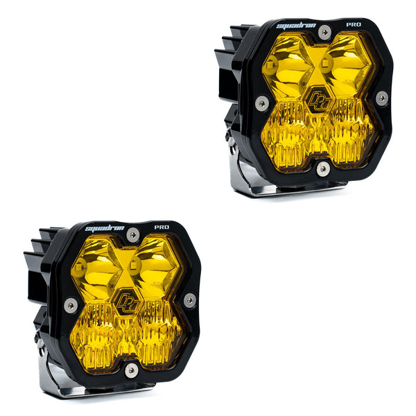 Squadron 2.0 Pro Pair LED Driving/Combo Baja Amber No Harness