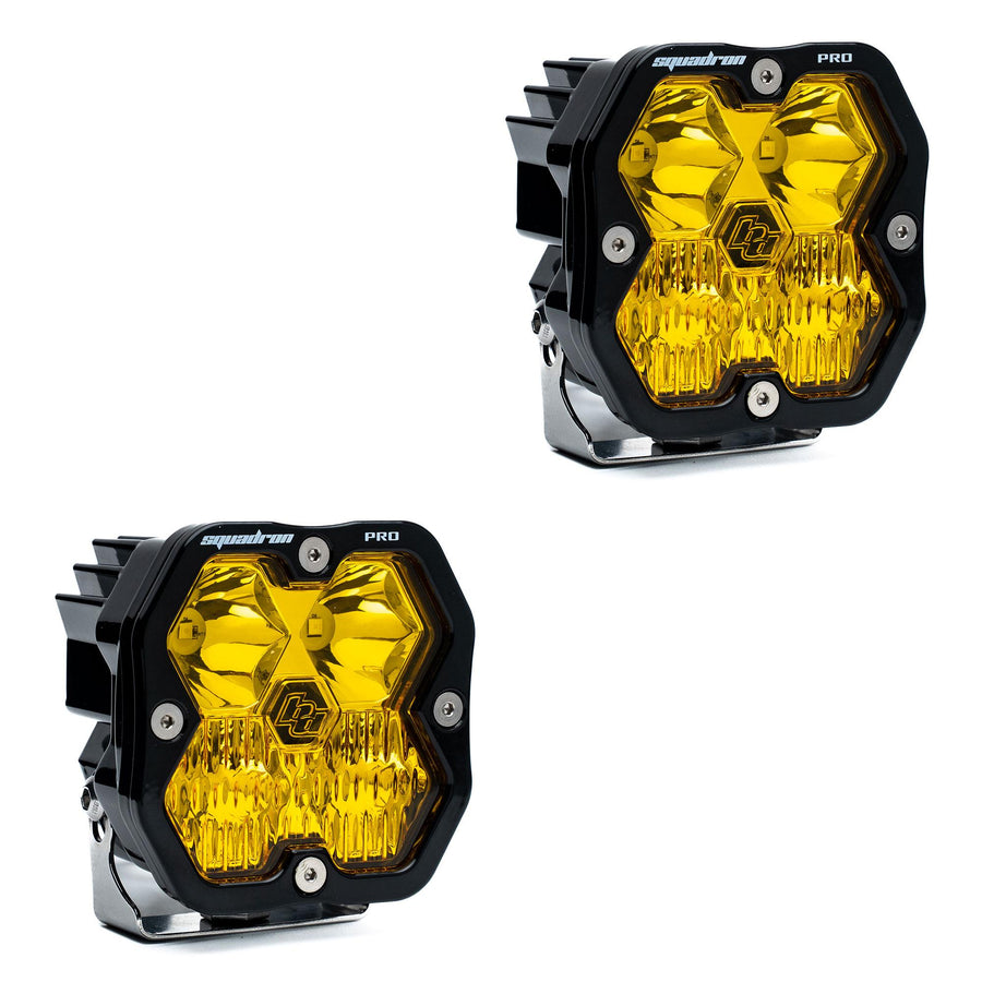 Squadron 2.0 Pro Pair LED Driving/Combo Baja Amber No Harness