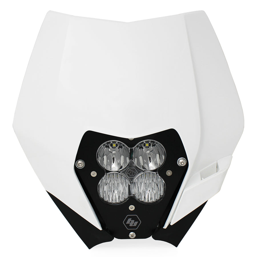 XL Pro (D/C) Headlight Kit W/ Shell - '11-13 250 SX-F/250 XC-F/250 XCF-W; '12-13 350 EXC-F; '11-13 350 SX-F/350 XC-F; '12-13 350 XCF-W; '08-12 450 XC-F; '12-13 500 EXC (Driving/Combo; Clear)