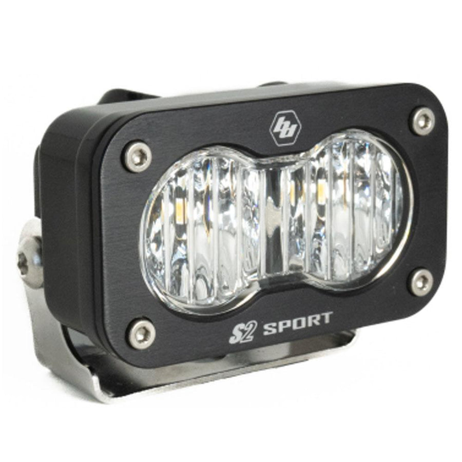 S2 Sport Black LED Light Pod (Wide Cornering; Clear)