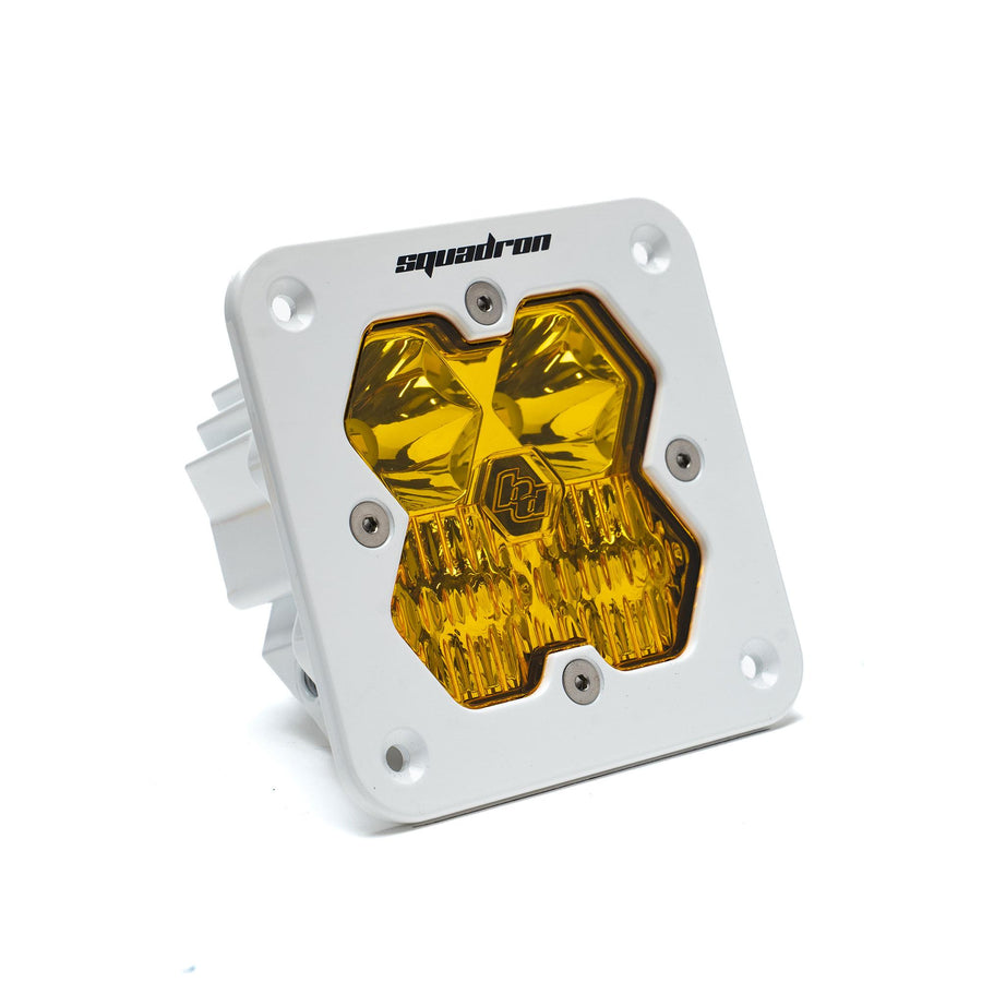 Squadron 2.0 Sport White Flush Mount LED Driving/Combo Baja Amber