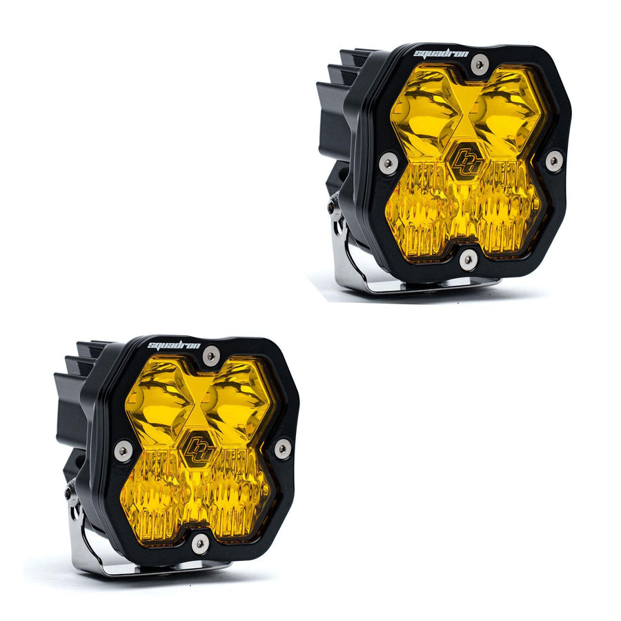 Squadron 2.0 Sport Pair LED Driving/Combo Baja Amber No Harness
