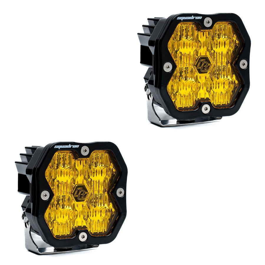 Squadron 2.0 Sport Pair LED Wide Cornering Baja Amber No Harness