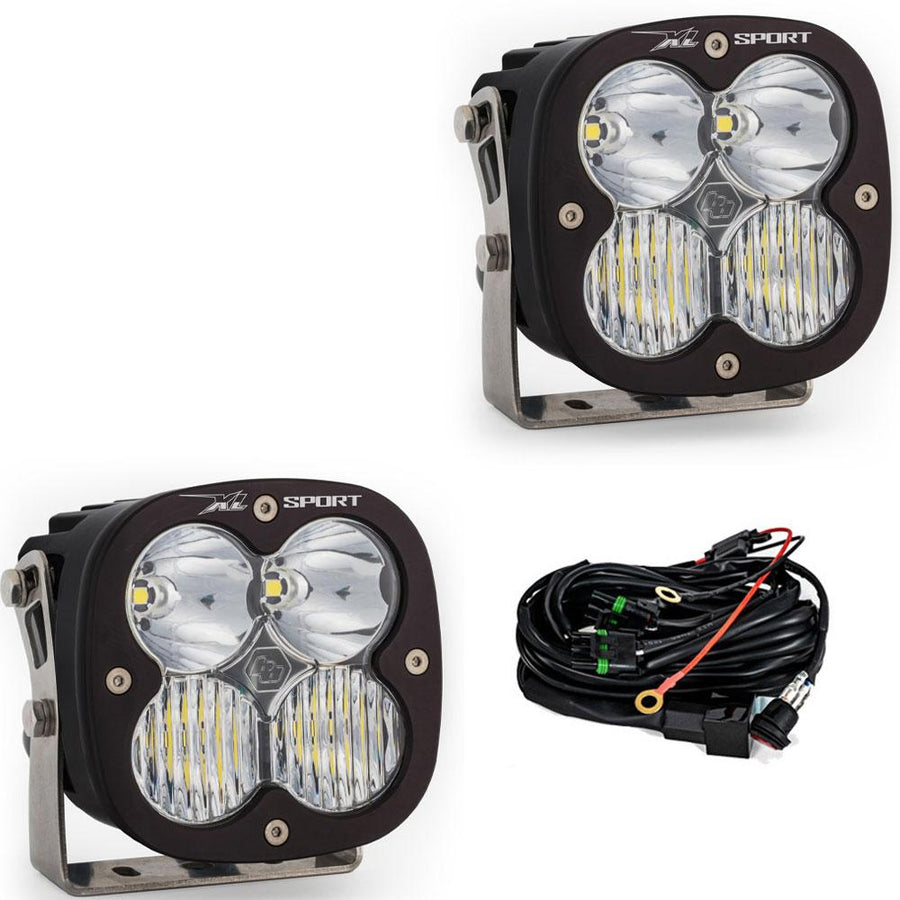 XL Sport LED Light Pod Pair (Driving/Combo; Clear)
